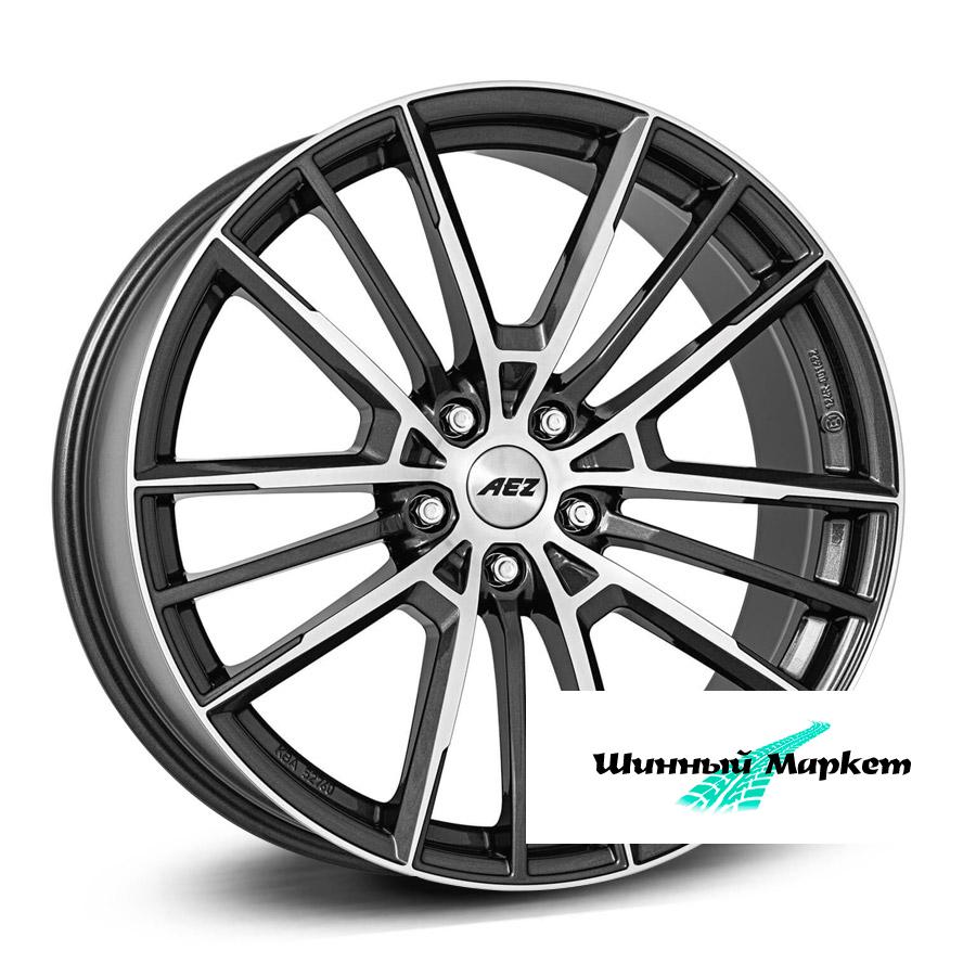 ДискAEZ Kaiman dark 8JxR18 PCD5x108 ET40 DIA70.1, насыщенный темно-серый с полированной лицевой стороной