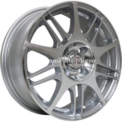 ДискAlcasta M35 6.5JxR16 PCD5x114.3 ET40 DIA66.1, серебристый полностью полированный