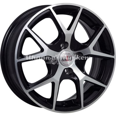 ДискAlcasta M52 6JxR15 PCD4x100 ET36 DIA60.1, черный полностью полированный