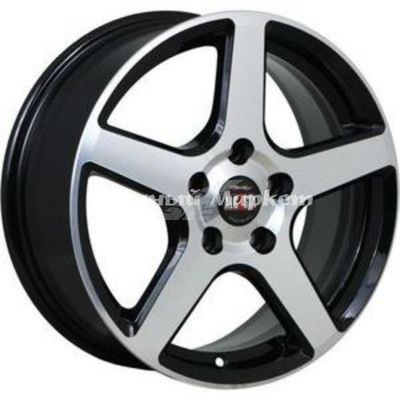 ДискAlcasta M62 6.5JxR16 PCD5x114.3 ET40 DIA66.1, черный полностью полированный