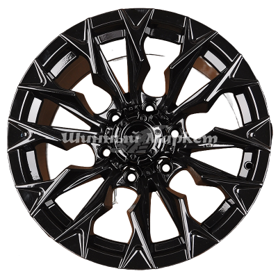 ДискAnzoo JT227-7 9JxR18 PCD6x139.7 ET0 DIA110.1, Черный