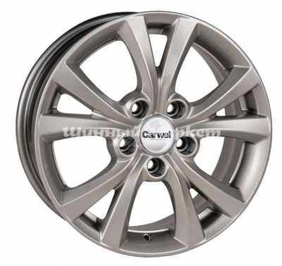 ДискCarwel Агир 246 (Cerato) 6.5JxR16 PCD5x112 ET41 DIA57.1, матовый серебристый с черными вставками