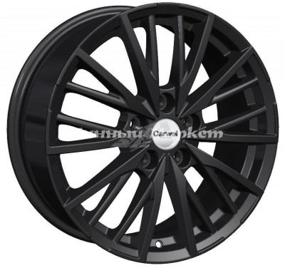 ДискCarwel Агма 1719 7JxR17 PCD5x114.3 ET46 DIA67.1, черный глянцевый