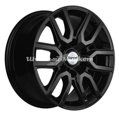 ДискCarwel Барал 1723 (Pajero) 8JxR17 PCD6x139.7 ET46 DIA67.1, черный глянцевый