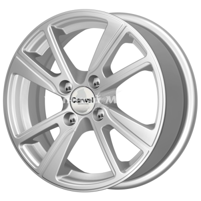 ДискCarwel Бросно 27(127) 5.5JxR14 PCD4x98 ET35 DIA58.5, матовый серебристый с черными вставками