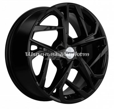 ДискCarwel Цаган 7JxR17 PCD5x114.3 ET45 DIA60.1, черный глянцевый