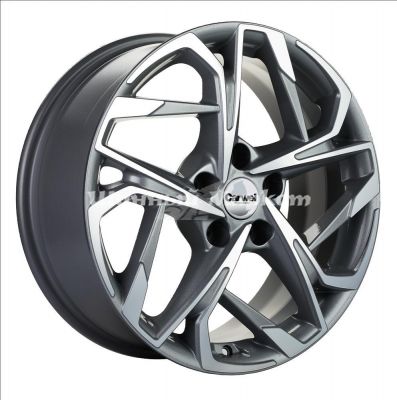 ДискCarwel Цаган 1716 (Evolute i-Joy) 7JxR17 PCD5x110 ET40 DIA67.1, Серый с полированной лицевой частью