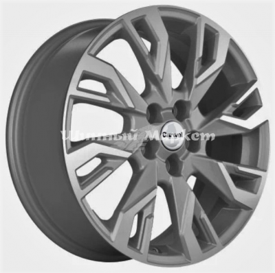 ДискCarwel Чеко 1809 (Haval DARGO) 7JxR18 PCD5x114.3 ET40 DIA66.5, Серый с полированной лицевой частью