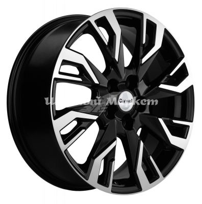 ДискCarwel Чеко 1809 (OMODA C5/ Chery Tiggo 4) 7JxR18 PCD5x114.3 ET38 DIA67.1, Чёрный глянцевый с полированной лицевой частью