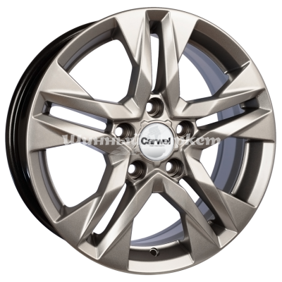 ДискCarwel Имарка 236 (Camry) 6.5JxR16 PCD5x114.3 ET40 DIA60.1, матовый серебристый с черными вставками