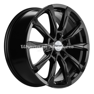 ДискCarwel Ишим 1808 (Geely Tugella/ Jaguar F-Pace) 7.5JxR18 PCD5x114.3 ET38 DIA67.1, черный глянцевый