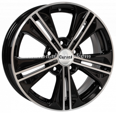 ДискCarwel Исток 106 (Creta) 6JxR16 PCD5x114.3 ET43 DIA67.1, черный с полированными спицами