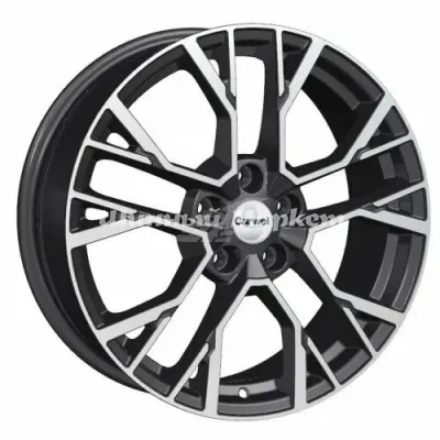 ДискCarwel Камак 1810 (Haval Dargo) 7JxR18 PCD5x114.3 ET40 DIA66.5, Чёрный глянцевый с полированной лицевой частью