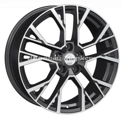 ДискCarwel Камак 1810 7JxR18 PCD5x108 ET36 DIA60.1, Чёрный глянцевый с полированной лицевой частью