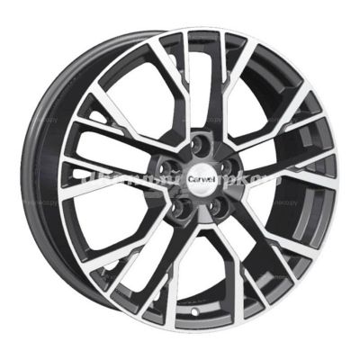 ДискCarwel Камак 1810 (Mazda CX-5/ Seltos) 7JxR18 PCD5x114.3 ET45 DIA67.1, Серый с полированной лицевой частью