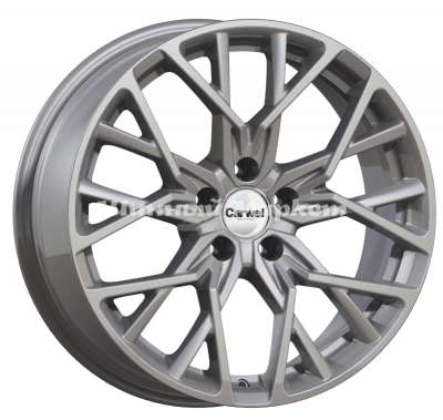 ДискCarwel Керид 225 8JxR18 PCD5x114.3 ET46 DIA67.1, матовый серебристый с черными вставками