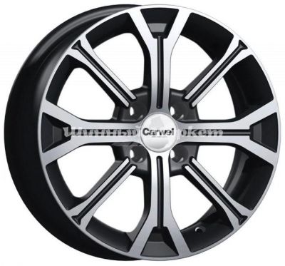 ДискCarwel Кизи 198 (Cobalt) 6JxR15 PCD4x100 ET39 DIA56.6, черный с полированными спицами