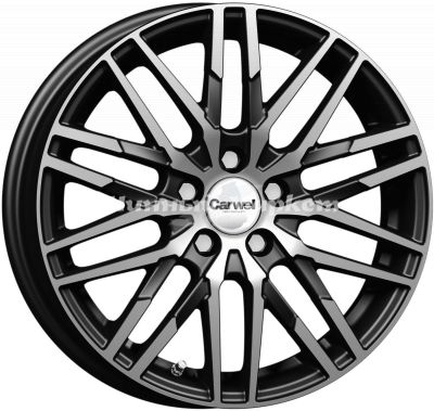 ДискCarwel Кобра 229 6JxR16 PCD4x100 ET41 DIA60.1, черный с полированными спицами