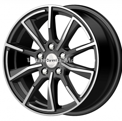 ДискCarwel Лабаз 6.5JxR16 PCD5x114.3 ET40 DIA66.1, черный с полированными спицами