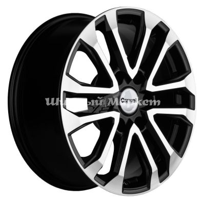 ДискCarwel Пур 1805 (Haval H5/Great Wall Hover H3/H5) 7.5JxR18 PCD6x139.7 ET38 DIA100.1, Чёрный глянцевый с полированной лицевой частью