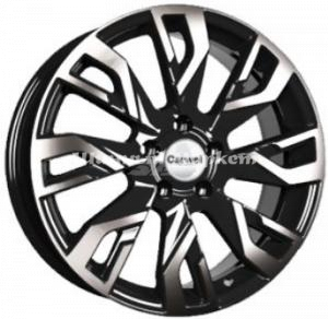 ДискCarwel Рамза 207 (CХ-5) 7JxR18 PCD5x114.3 ET45 DIA67.1, черный с полированными спицами