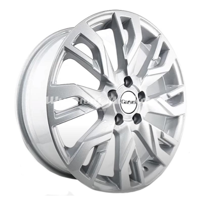 ДискCarwel Рамза 207 (Sportage) 7JxR18 PCD5x114.3 ET48.5 DIA67.1, матовый серебристый с черными вставками