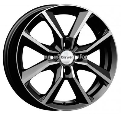 ДискCarwel Сегун 271 6JxR16 PCD4x100 ET41 DIA67.1, черный с полированными спицами