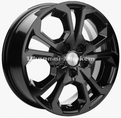 ДискCarwel Шира 1711 (Haval M6 Plus) 6.5JxR17 PCD5x114.3 ET50 DIA64.1, черный глянцевый