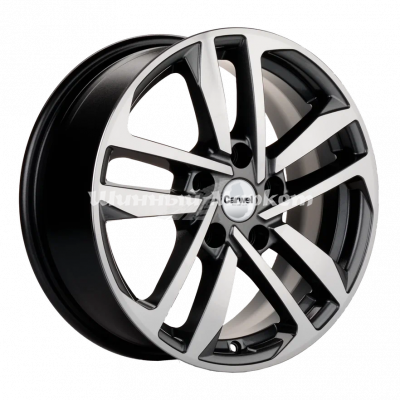 ДискCarwel Шунет 1612 (Elantra/Ceed/Cerato/i30) 6.5JxR16 PCD5x114.3 ET50 DIA67.1, Серый с полированной лицевой частью