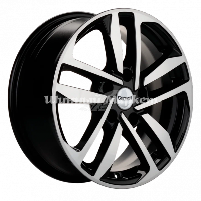 ДискCarwel Шунет 1612 (Mazda 3/ix35) 6.5JxR16 PCD5x114.3 ET40 DIA66.1, Чёрный глянцевый с полированной лицевой частью