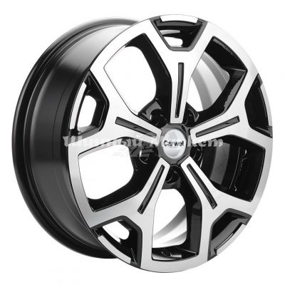 ДискCarwel Талкас 1710 (Chery Tiggo 7/ 7 Pro) 6.5JxR17 PCD5x108 ET33 DIA60.1, Чёрный глянцевый с полированной лицевой частью