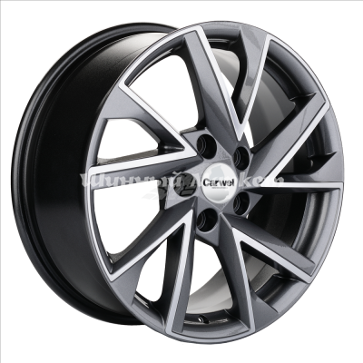 ДискCarwel Тоджа 1714 (CX-5/Seltos) 7JxR17 PCD5x114.3 ET50 DIA67.1, Серый с полированной лицевой частью