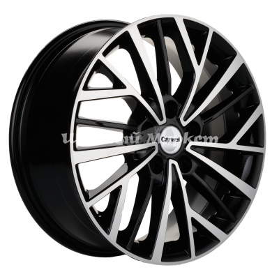 ДискCarwel Токо 1717 7JxR17 PCD5x108 ET40 DIA60.1, Чёрный глянцевый с полированной лицевой частью