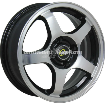 ДискCross Street Cr-14 6JxR16 PCD4x100 ET50 DIA60.1, черный полностью полированный