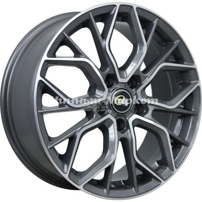 ДискCross Street Cr-19 7.5JxR18 PCD5x108 ET47 DIA65.1, насыщенный темно-серый полностью полированный