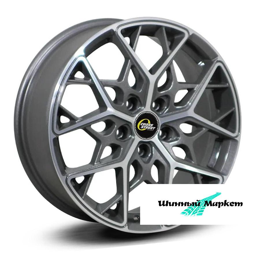 ДискCross Street Cr-20 7.5JxR18 PCD5x108 ET38 DIA54.1, насыщенный темно-серый с полированной лицевой стороной