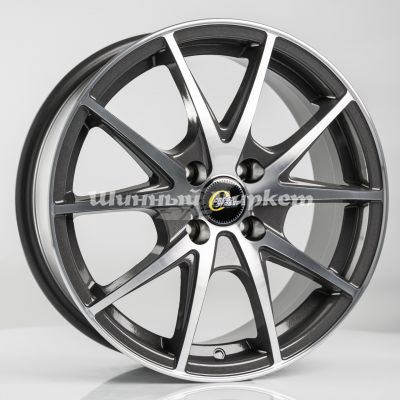 ДискCross Street Cr-17 6.5JxR16 PCD5x114.3 ET46 DIA67.1, насыщенный темно-серый полностью полированный