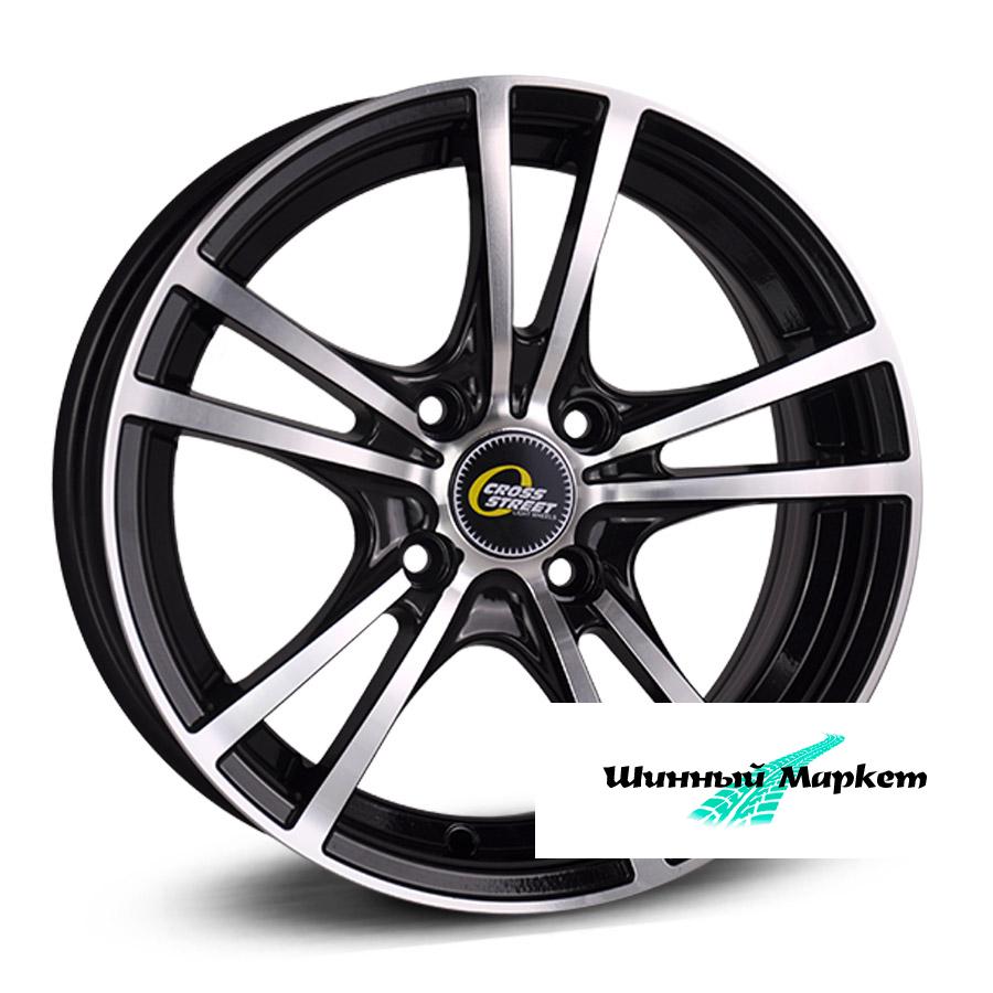 ДискCross Street Y9129 7JxR17 PCD5x114.3 ET39 DIA60.1, черный с полированной лицевой стороной