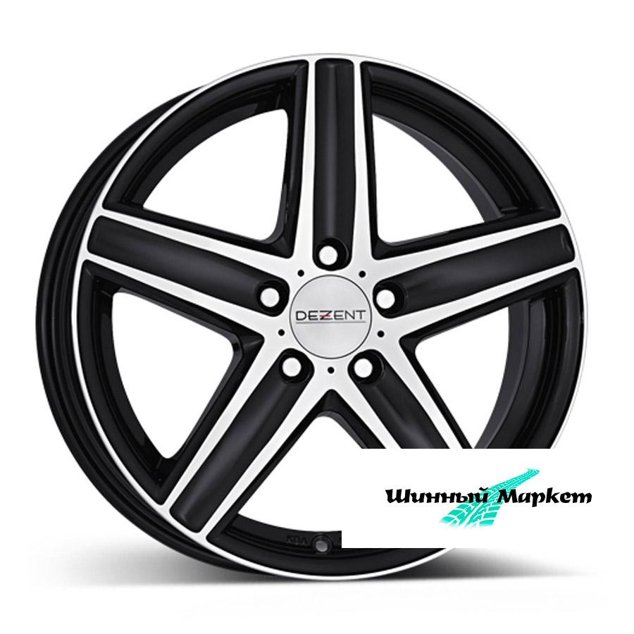 ДискDezent TG 7.5JxR17 PCD5x112 ET40 DIA66.6, черный с полированной лицевой стороной