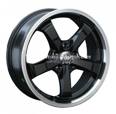 ДискENKEI S937 7JxR16 PCD5x105 ET39 DIA56.6, черный с полированным ободом