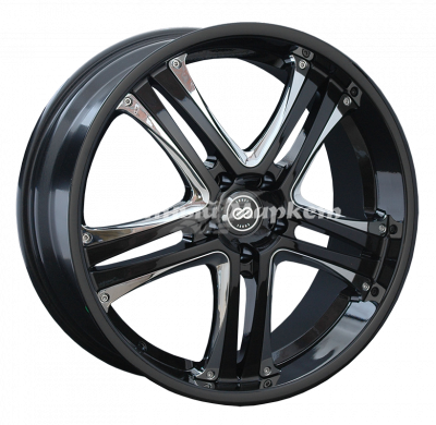 ДискENKEI SH53 7.5JxR18 PCD5x110 ET42 DIA73.1, черный с хромом