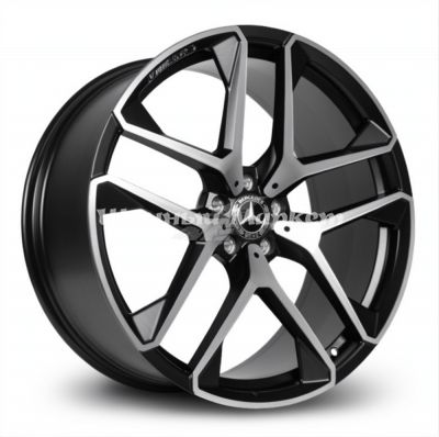 ДискForged &nbsp;D132&nbsp;11.5JxR22 PCD5x112 ET47 DIA66.6,&nbsp;матовый черный с полированной лицевой частью