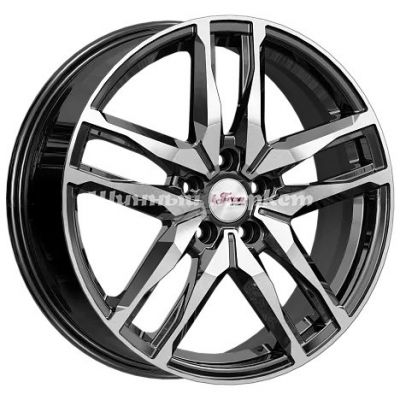 ДискiFree бомбей 6.5JxR18 PCD5x108 ET33 DIA60.1, черный с полированной лицевой частью