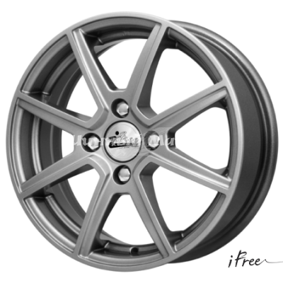 ДискiFree майами 5.5JxR14 PCD4x100 ET42 DIA56.6, насыщенный серебристый