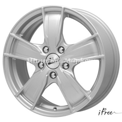 ДискiFree мохито 6.5JxR16 PCD5x114.3 ET45 DIA67.1, насыщенный серебристый