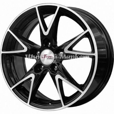 ДискiFree нирвана 6.5JxR15 PCD5x100 ET40 DIA67.1, черный с полированной лицевой частью