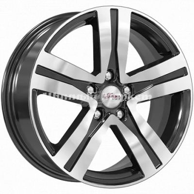 ДискiFree Rebel 7JxR17 PCD5x114.3 ET45 DIA66.1, черный с полированной лицевой частью