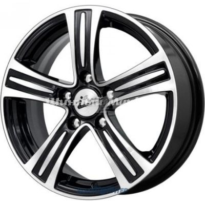 ДискiFree S.u. 6JxR15 PCD5x108 ET43 DIA67.1, черный с полированной лицевой частью