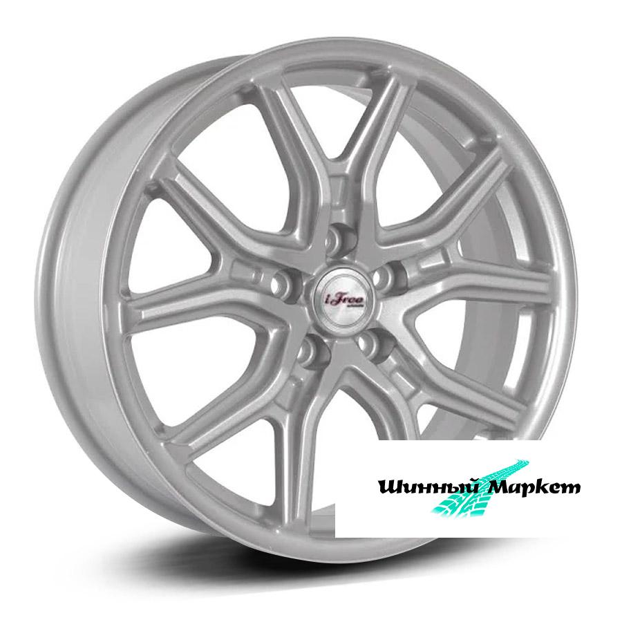 ДискiFree страйк 6.5JxR17 PCD5x114.3 ET37 DIA66.6, серебристый