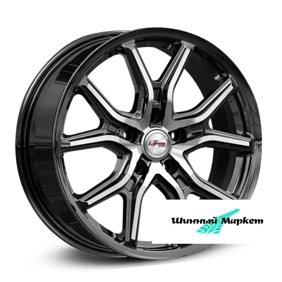 ДискiFree страйк 6.5JxR17 PCD5x108 ET33 DIA60.1, черный с полированной лицевой стороной